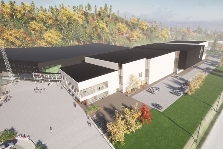 Illustration Uddevalla nya simhall