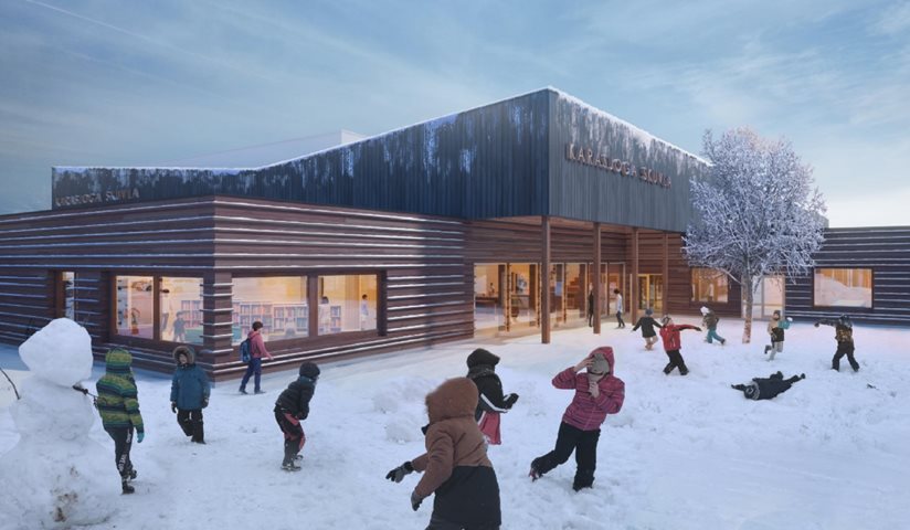 Karasjok - hovedinngang Stein Halvorsen Arkitekter AS