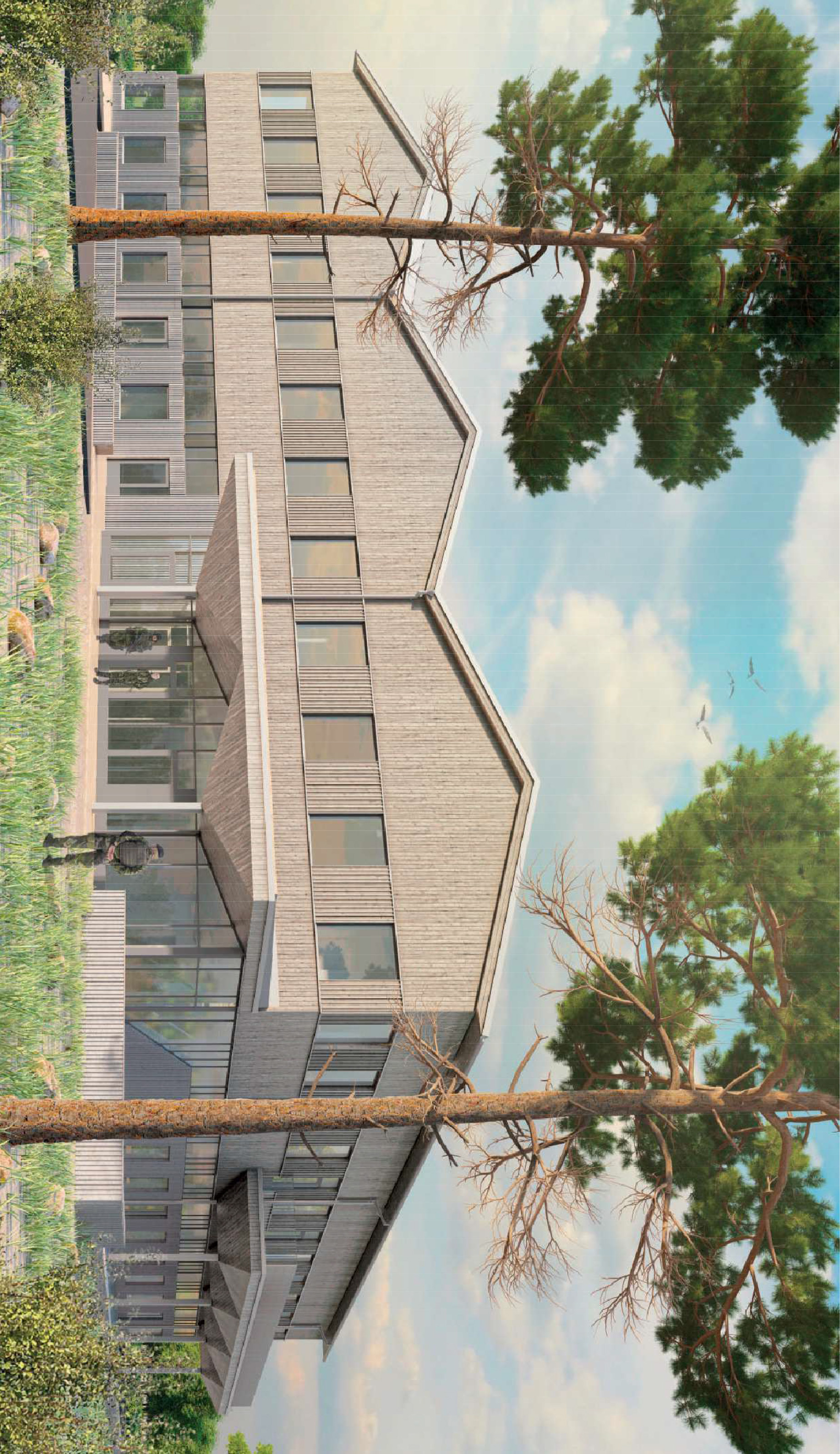 Militärrestaurang - Illustration exteriör