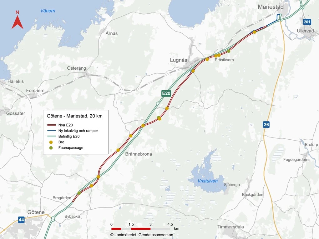 Nya E20 Mariestad Götene-Trafikverket