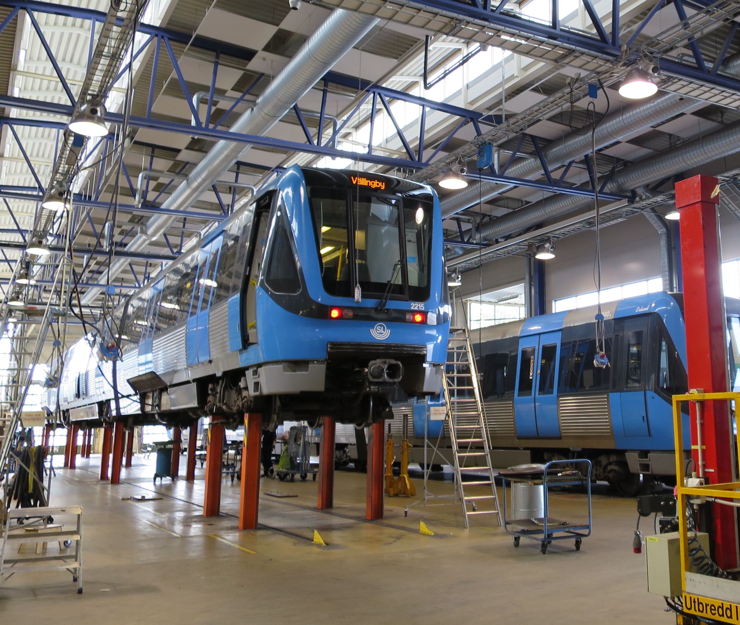 Verkstaden i Högdalsdepån Foto RegionStockholm